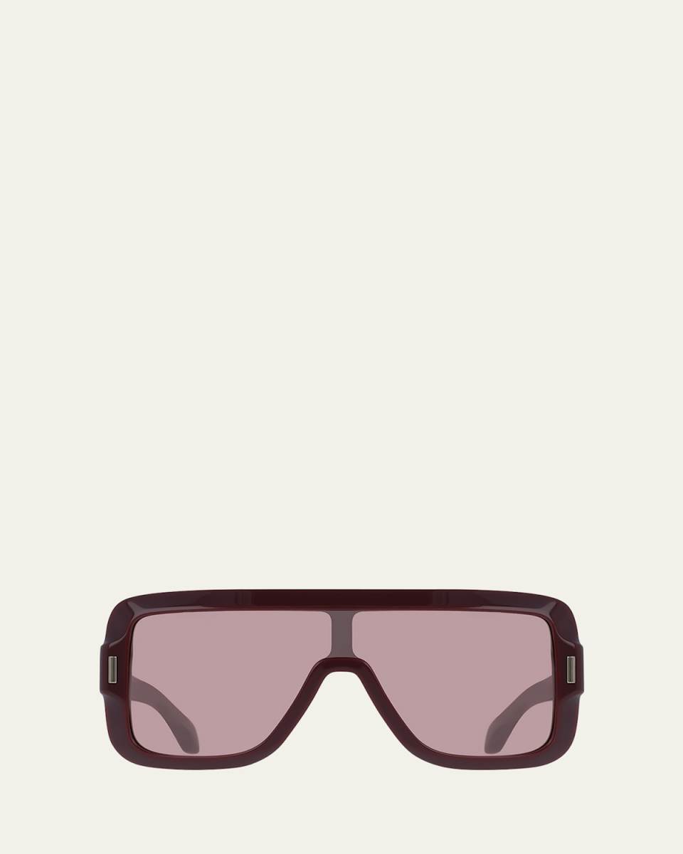 Rivet Acetate Shield Sunglasses